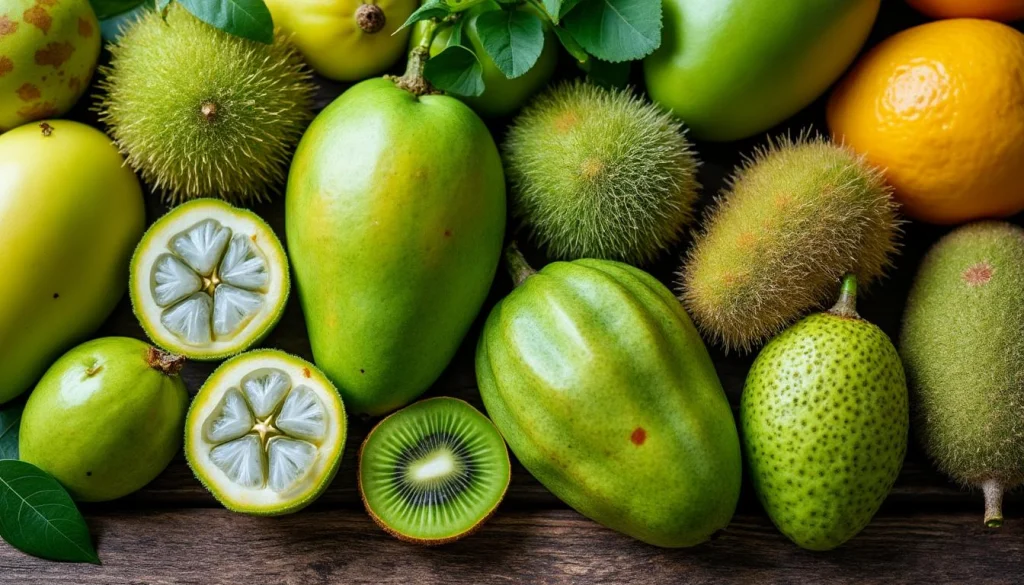 explorez les fruits exotiques verts et découvrez leurs saveurs uniques ainsi que leurs bienfaits surprenants pour la santé.