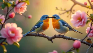 le 19 mars : célébrez l'union enchantée des oiseaux avec cette journée spéciale dédiée à leur amour et leur beauté.