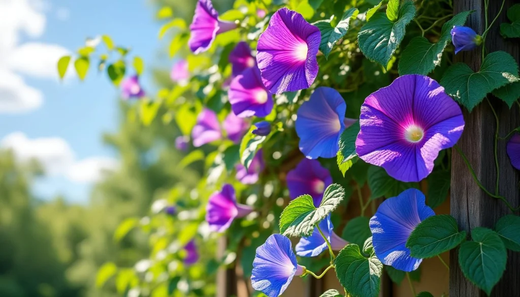 découvrez l'ipomée, la plante grimpante parfaite pour apporter couleur et éclat à votre jardin tout au long de l'été.
