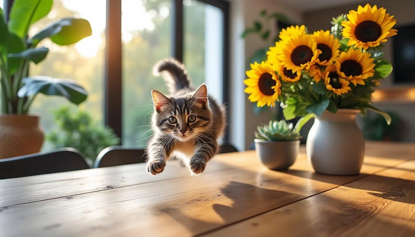 découvrez des astuces efficaces pour empêcher votre chat de grimper sur la table et préserver votre mobilier tout en respectant son comportement naturel.