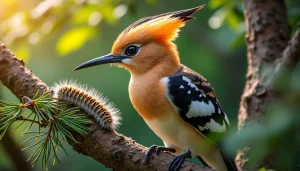 découvrez des faits étonnants sur la huppe fasciée, une chasseuse redoutable qui lutte efficacement contre les chenilles processionnaires.