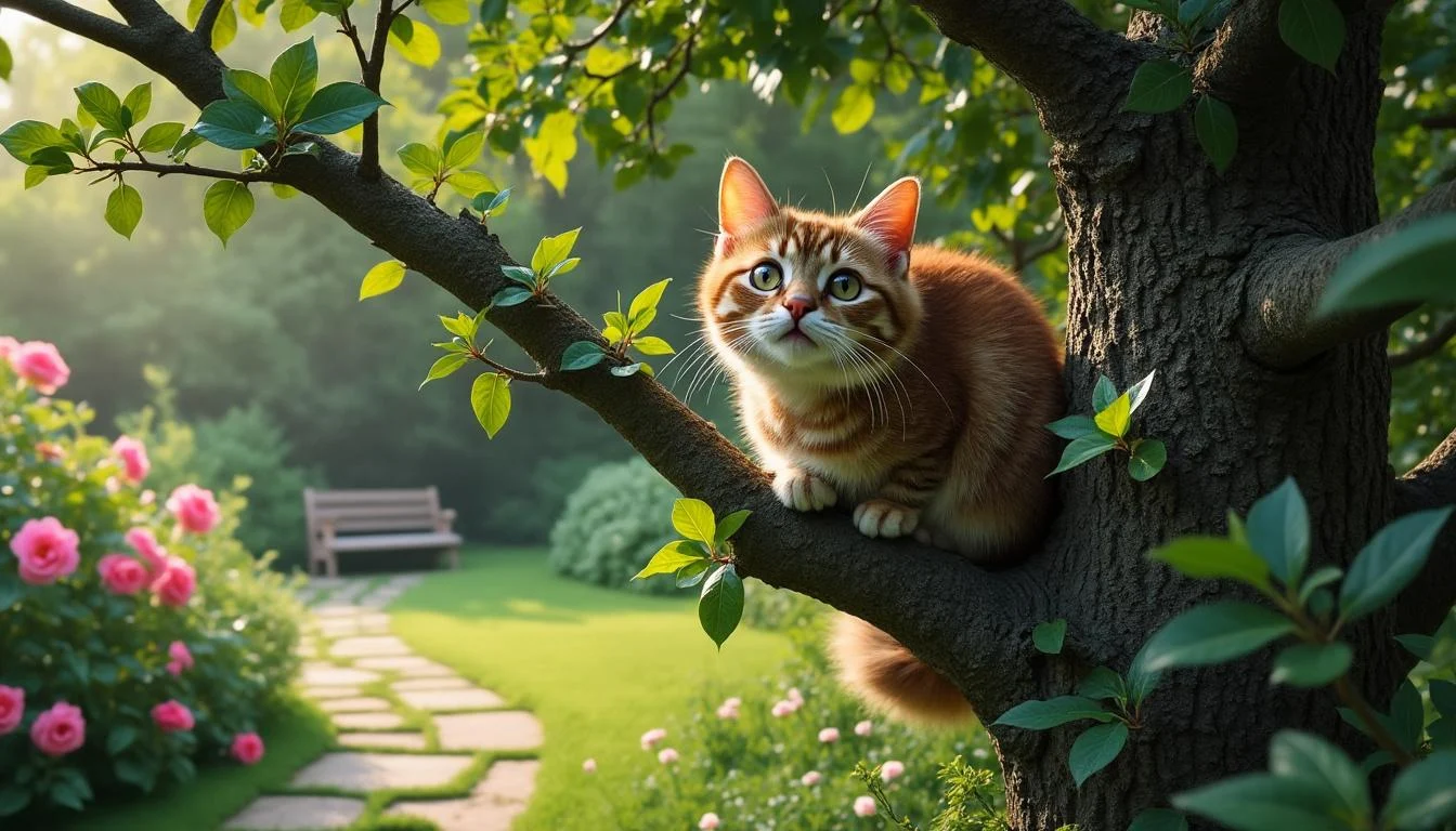 découvrez comment réagir face à un chat bloqué en hauteur et quand il est vraiment nécessaire d'appeler les pompiers pour lui venir en aide.
