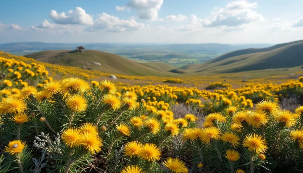 découvrez l'ajonc, ce trésor doré emblématique des landes et des collines, symbole de beauté naturelle et de richesse botanique de la région.