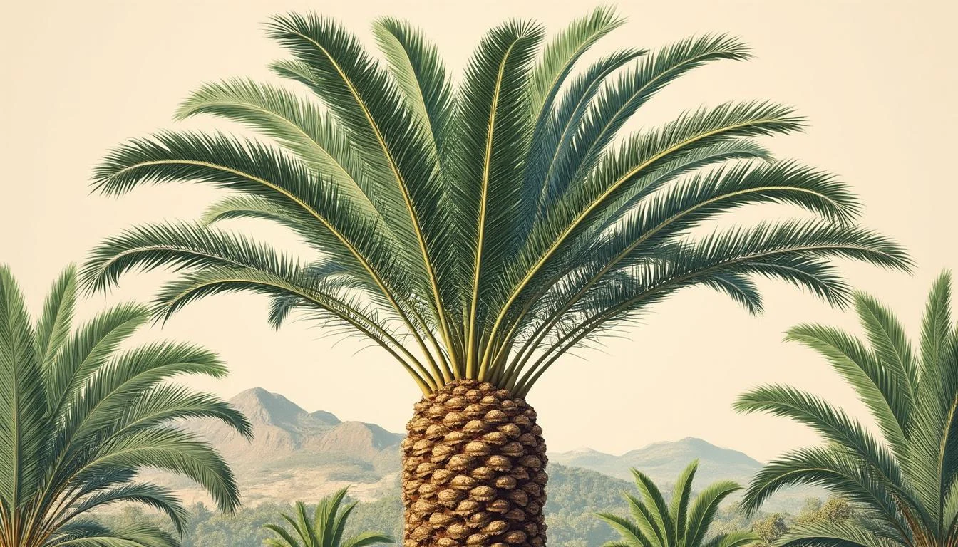 découvrez le palmier dattier, phoenix dactylifera, arbre emblématique des oasis, symbole de vie et d'abondance au cœur des déserts.