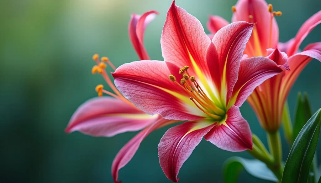 découvrez la nérine, une fleur élégante et colorée, à travers un portrait détaillé mettant en lumière sa beauté unique et ses caractéristiques fascinantes.