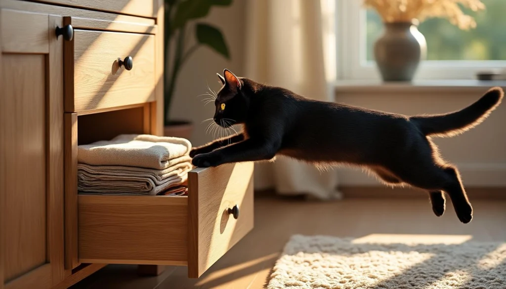 découvrez pourquoi votre chat adore se précipiter dans un tiroir entrouvert et les raisons étonnantes de ce comportement amusant et mystérieux.