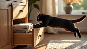 découvrez pourquoi votre chat adore se précipiter dans un tiroir entrouvert et les raisons étonnantes de ce comportement amusant et mystérieux.